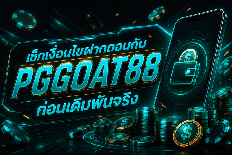 เช็กเงื่อนไขฝากถอนกับ PGGOAT88 ก่อนเดิมพันจริง